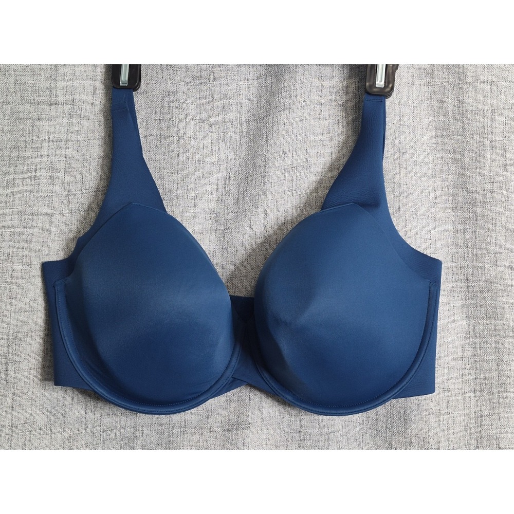 Cacique 38G Lightly Lined Balconette Back Smoother Bra Dark Blue